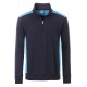 Felpa JAMES & NICHOLSON JN868 Unisex Workwear Half-Zip L2 70%C30%P Manica lunga,Setin