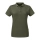 Polo RUSSELL EUROPE JE508F Donna Ladies' Pure Organic Polo100%C Manica corta