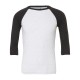 T-Shirt BELLA+CANVAS BE3200 Unisex,Uomo,Donna UNISEX 3/4 BASEBALL 52%C 48%P Manica 3/4,Raglan