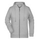 Felpa JAMES & NICHOLSON JN8025 Donna Ladies' Zip Hoody 85%OCS 15%P Manica lunga,Setin