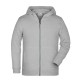 Felpa JAMES & NICHOLSON JN8026K Bambino Children Zip Hoody 85%OCS15%P Manica lunga,Setin