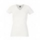 T-SHIRT ADERENTE DONNA SCOLLO A V FRUIT OF THE LOOM TUTTI I COLORI MAGLIA FR613820 LADY FIT SAGOMATA 