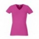 T-SHIRT ADERENTE DONNA SCOLLO A V FRUIT OF THE LOOM TUTTI I COLORI MAGLIA FR613820 LADY FIT SAGOMATA 