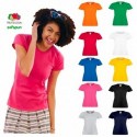 T-SHIRT FRUIT MORBIDA SOFTSPUN DONNA FR614140 MANICA CORTA 100%COTONE 